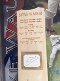 CRICKET-STEVE WAUGH SIGNED BAT & CABINET  ‘The Iceman”
