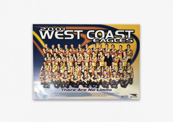 WEST COAST EAGLES 2001 POSTER