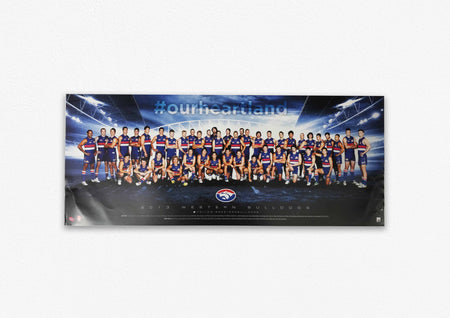 WESTERN BULLDOGS-2016 Premiers Facsimile Sportsprint Framed-"DogNation"