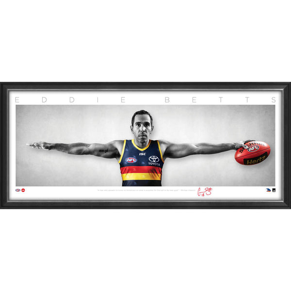 Adelaide-Eddie Betts Signed Mini Wings FRAMED