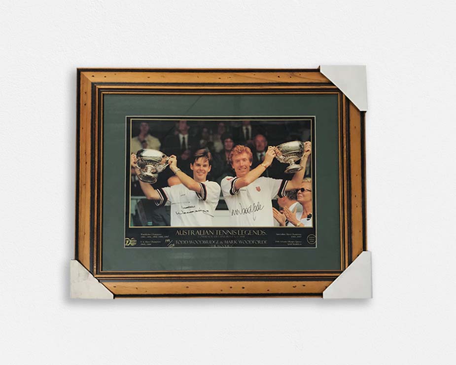 TENNIS--The Wood Partners Tribute Print - Framed- Signed