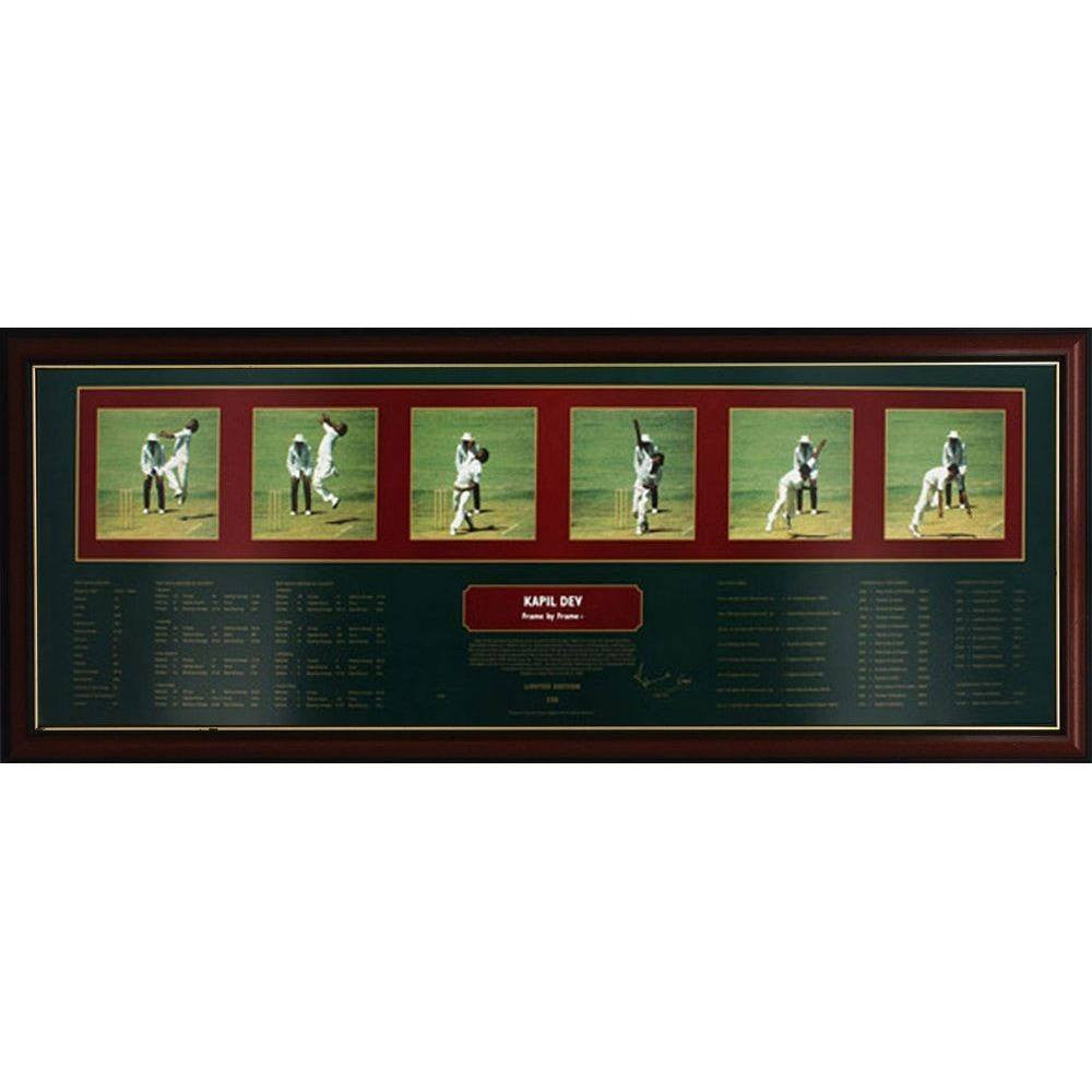 CRICKET-Kapil Dev Frame By Frame Signed and Framed