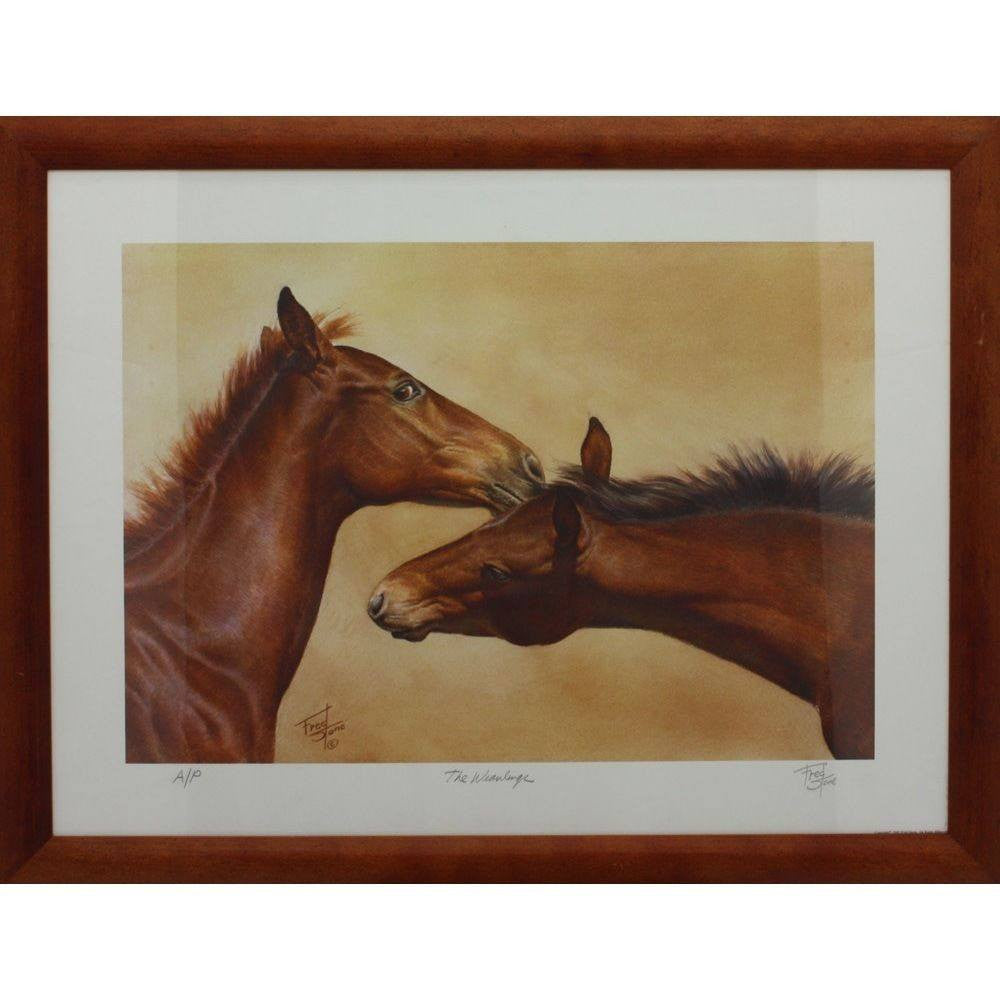 HORSE RACING-The Weanlings Fred Stone Signed Print
