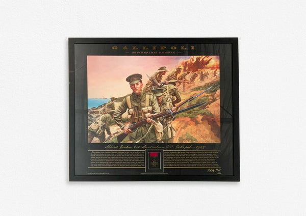 ANZAC-Gallipoli - The Victoria Cross Print/Albert Jacka -First VC Winner- PRINT ONLY