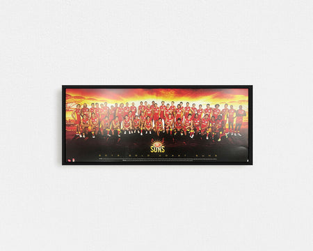 Gold Coast 2016 Team Poster Framed