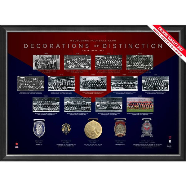 MELBOURNE DEMONS DECORATIONS OF DISTINCTION