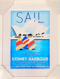 Australian Art - Sail The Harbour - Vintage Poster/Framed