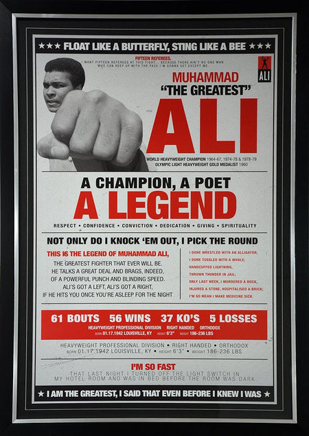 BOXING-The Greatest - Muhammad Ali and Michael Jordan poster/Laminated