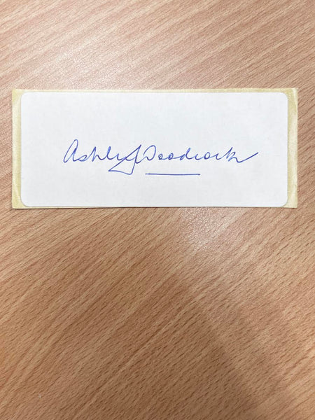Australian Test Cricketer Card SIGNED - Ash Woodcock