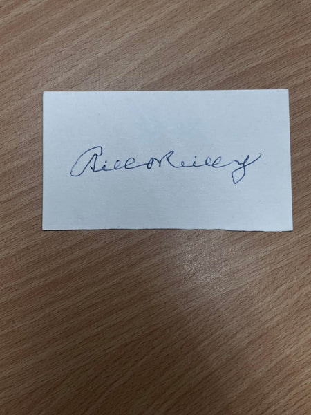Australian Test Cricketer Card SIGNED - Bill O'Reilly
