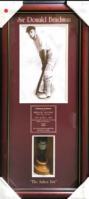 CRICKET-The First Test with Ashes Urn - Bradman