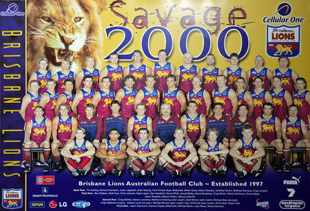 BRISBANE LIONS 2002 PREMIERS POSTER