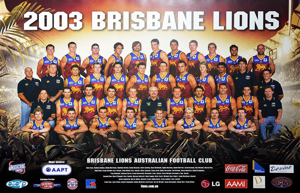 Brisbane 2003 Team Poster