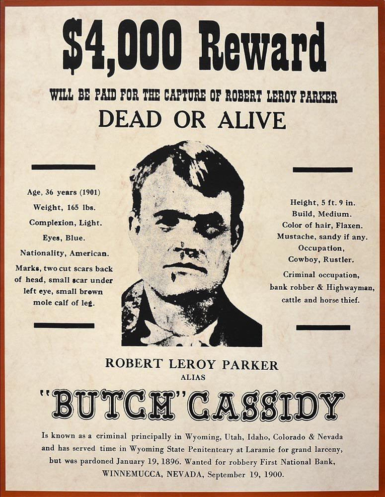 MOVIES-Wanted Dead Or Alive Butch Cassidy