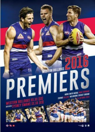 WESTERN BULLDOGS-2016 Premiers Poster Framed