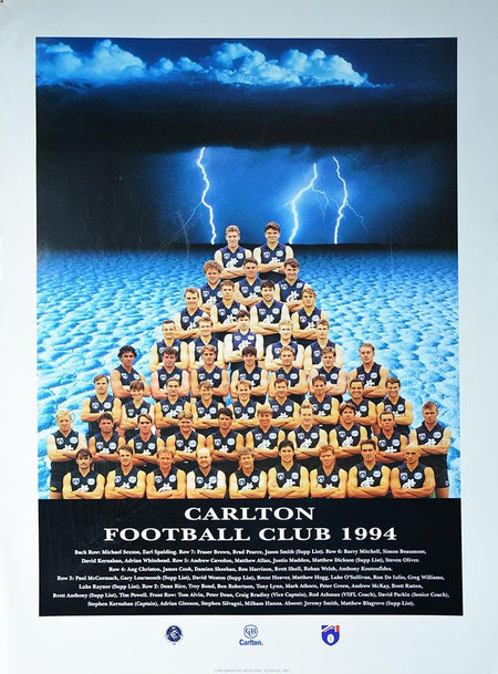 Carlton 1999 Team Poster