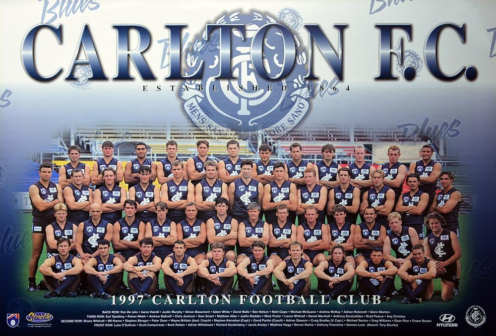 Carlton 1997 Team Poster