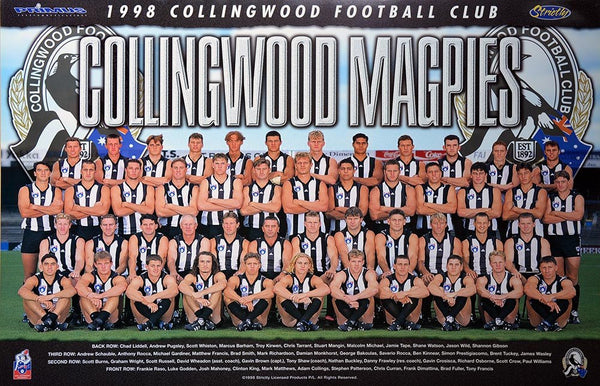 Collingwood 1998 Team Poster