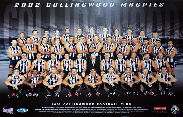 Collingwood 2002 Team Poster