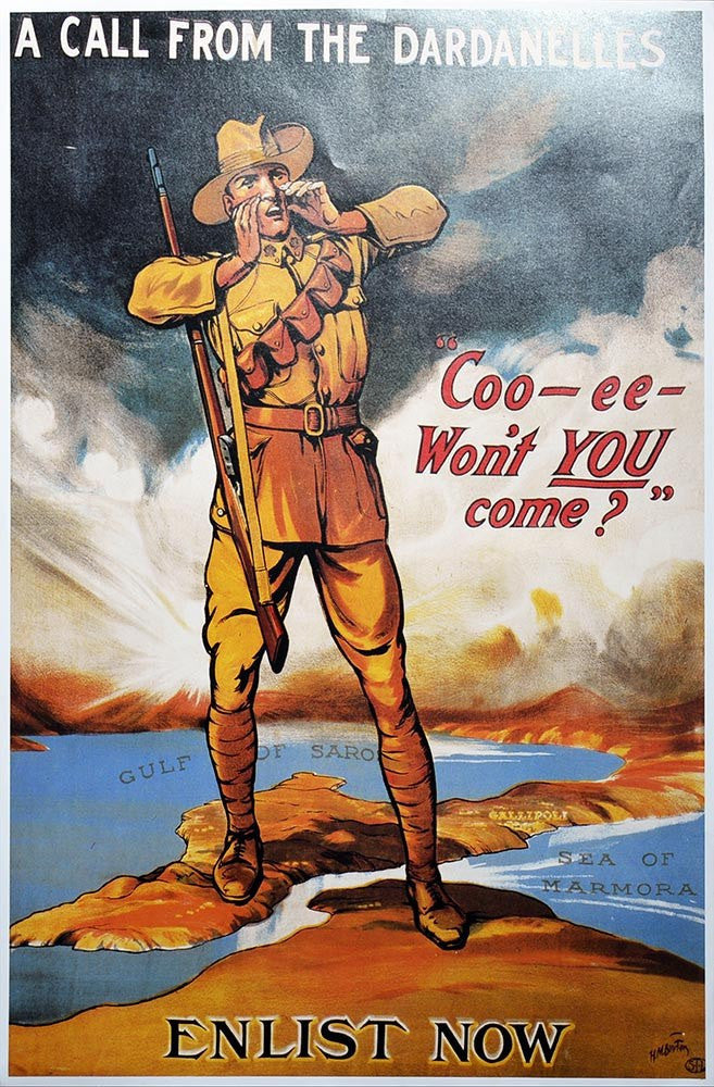 MILITARY-WW1 Enlistment Dardanelles Poster