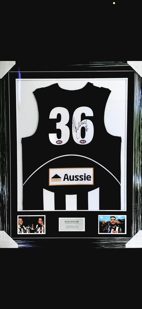 COLLINGWOOD-Dane Swan Signed Jersey Framed