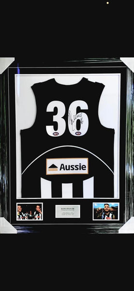 COLLINGWOOD-Dane Swan Signed Jersey Framed