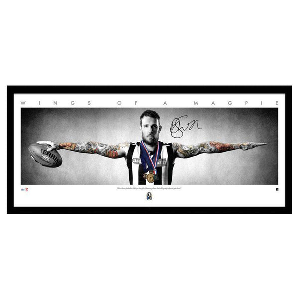 COLLINGWOOD- Dane Swan Signed Wings- Large/Framed