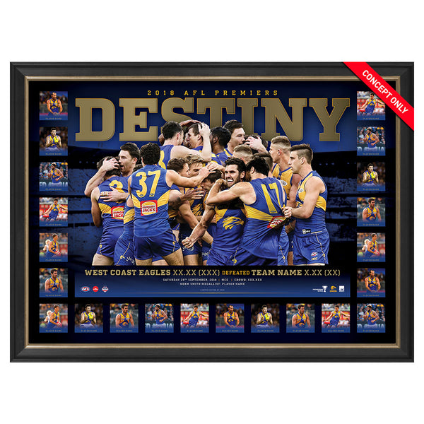 WEST COAST EAGLES 2018 AFL PREMIERS ‘DESTINY‘