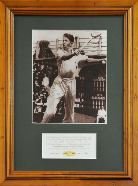 TENNIS-"Kooyong Collection" Ellsworth Vines ' Framed Photograph