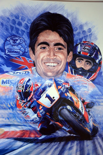 Mick Doohan 5x World Champion Signed Print