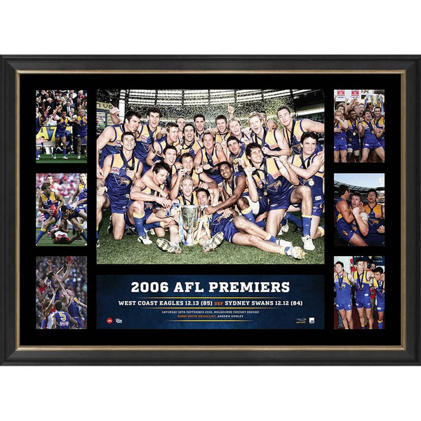 WEST COAST EAGLES 2018 AFL PREMIERS TRIBUTE FRAME