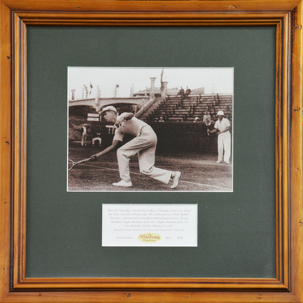 TENNIS-"Kooyong Collection" Ellsworth Vines ' Framed Photograph
