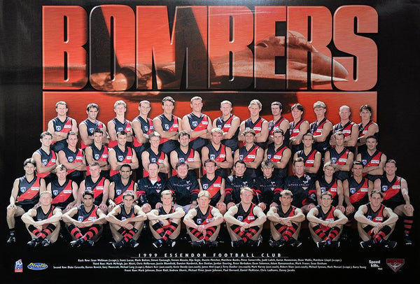 Essendon 1999 Team Poster
