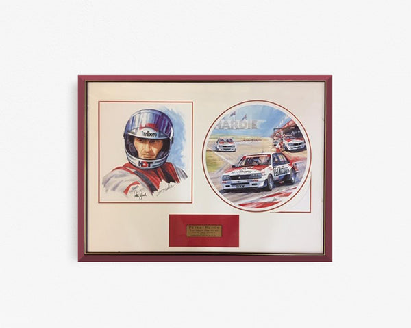 CAR RACING-Peter Brock- Signed- LE 182/250 Framed