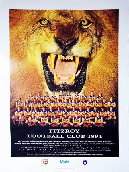 BRISBANE LIONS 1999 POSTER