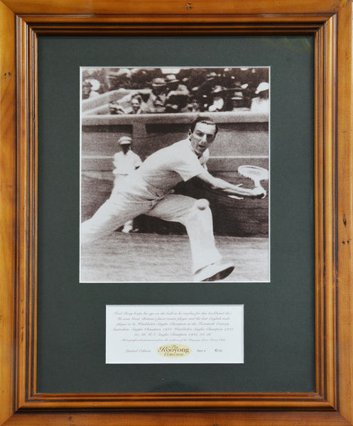 TENNIS-" Kooyong Collection" - Fred Perry  Framed Photograph