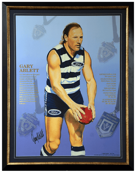 Geelong-Gary Ablett Senior Print Framed