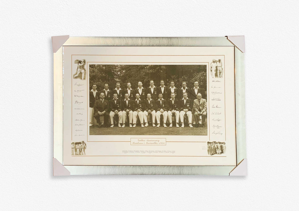 BRADMAN'S Invincibles 1948 - Golden Anniversary Framed Photo