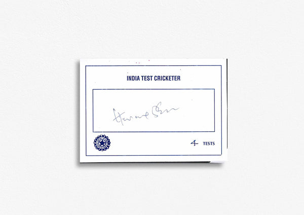 Indian Test Cricketer Card Signed - H. Badani