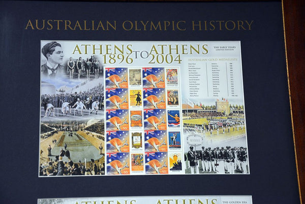Australian Olympic Stamp Sheets Signed Susie O'Neill