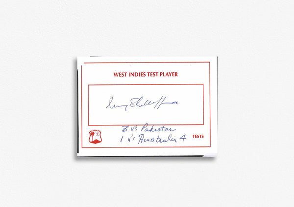 West Indies Test Cricketer Card Signed - I. Shillingford