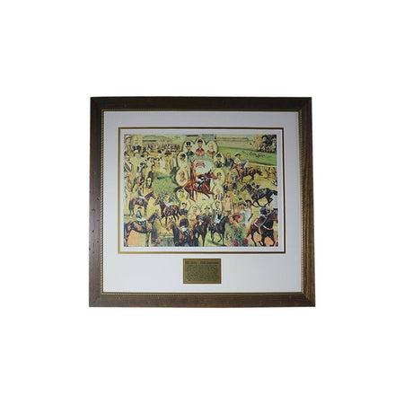 HORSE RACING-Cavalcade Of Champions Signed Print/Framed