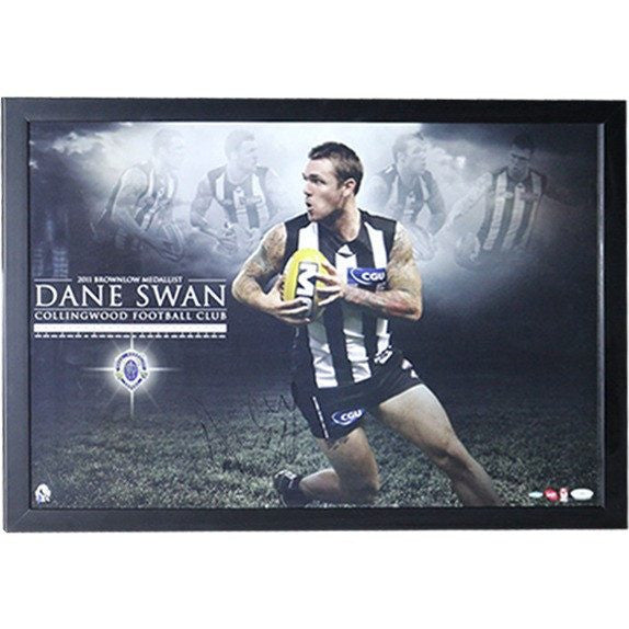 Collingwood-Dane Swan Signed Brownlow Print