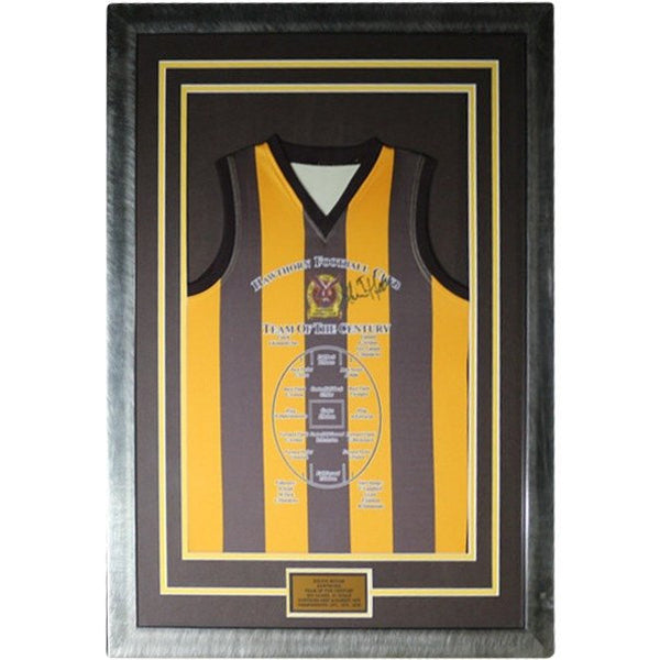 Black and Gold Framed Jersey Display