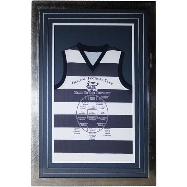 Geelong Football club Guernsey Framed- Team of Century