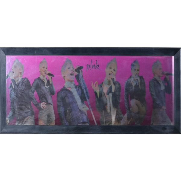 MUSIC-Pink Poster Framed