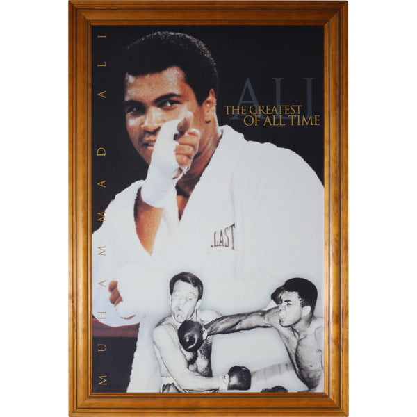BOXING-The Greatest of All Time - Muhammad Ali Poster - Timber Frame