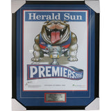 WESTERN BULLDOGS-2016 Premiers WEG Poster - Framed