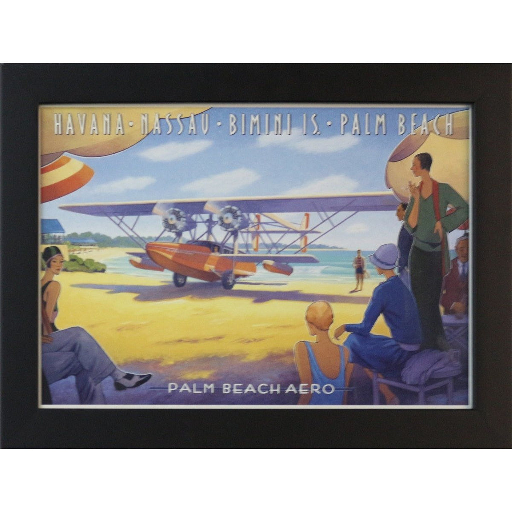 GENERAL-Palm Beach Aero Print - Framed