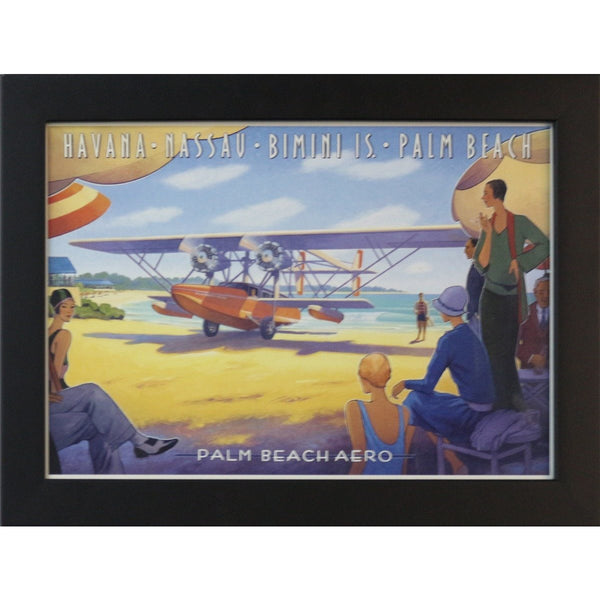 GENERAL-Palm Beach Aero Print - Framed